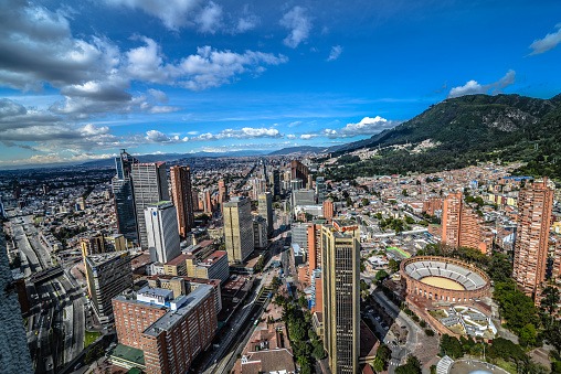 Vista aérea de Bogotá