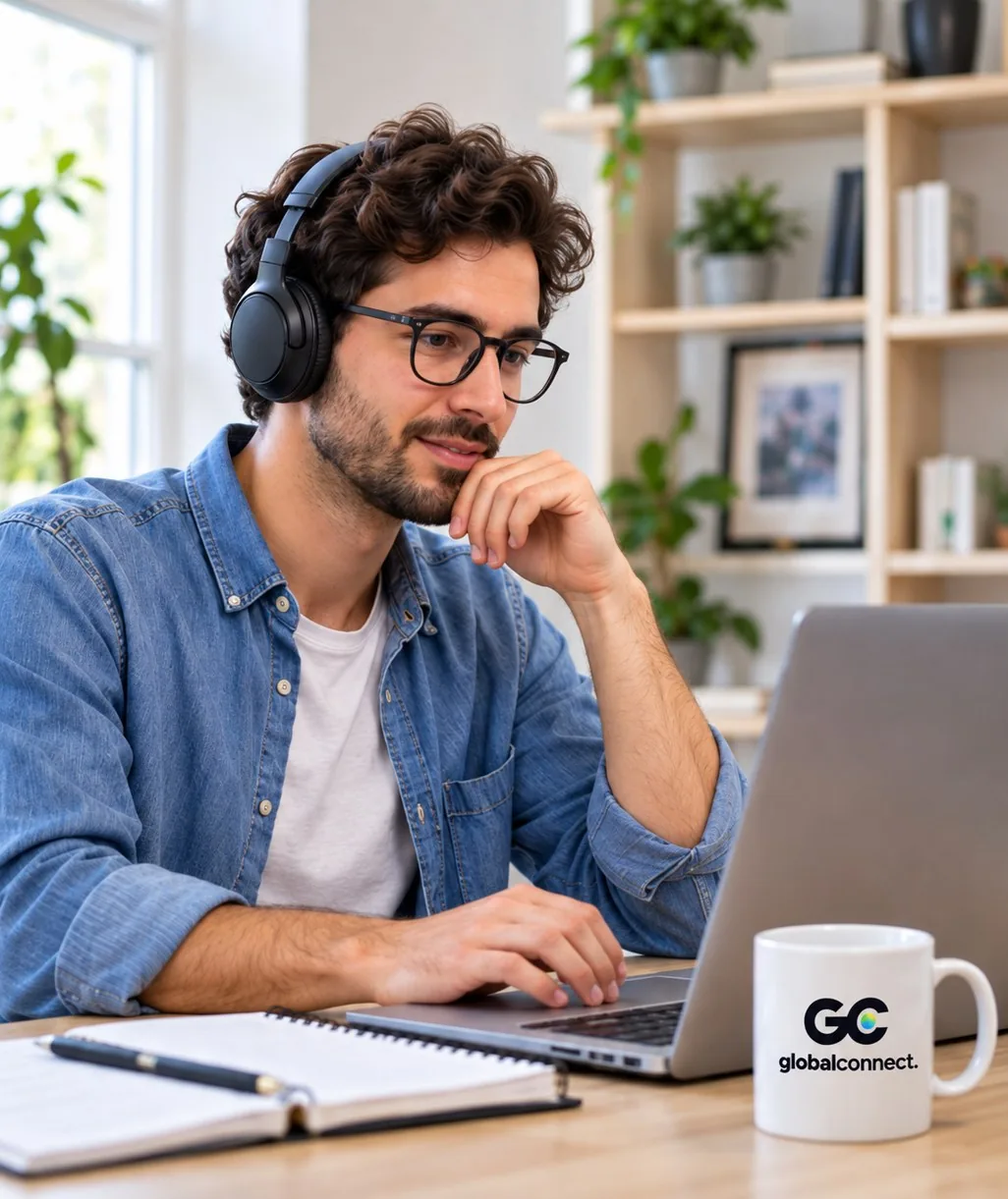 Estudiante rindiendo el TOEFL ITP Digital desde casa